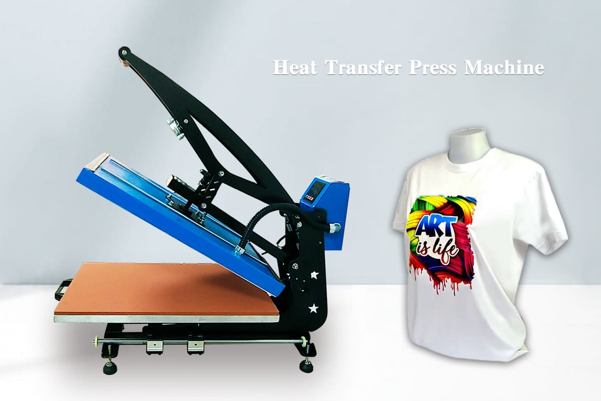 Manual High Pressure Flat Heat Transfer Press Machine.